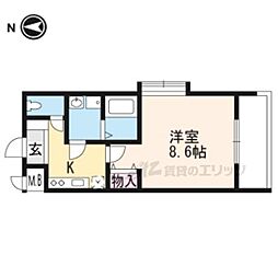 メゾン・エイム 1Kの間取図画像