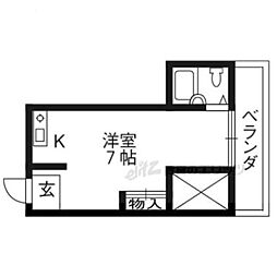 第一ロイヤルレジデンス春田 1Kの間取図画像
