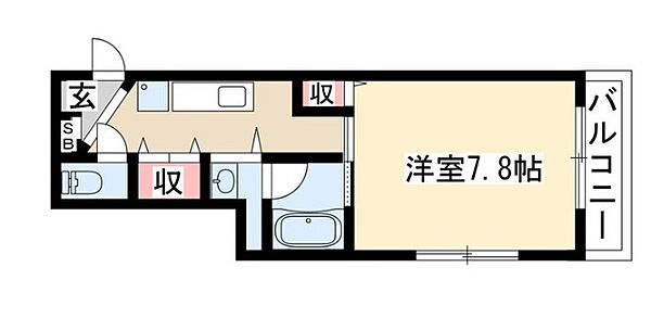 センチュリーパーク六番町 406｜愛知県名古屋市熱田区六番２丁目(賃貸マンション1K・4階・28.31㎡)の写真 その2