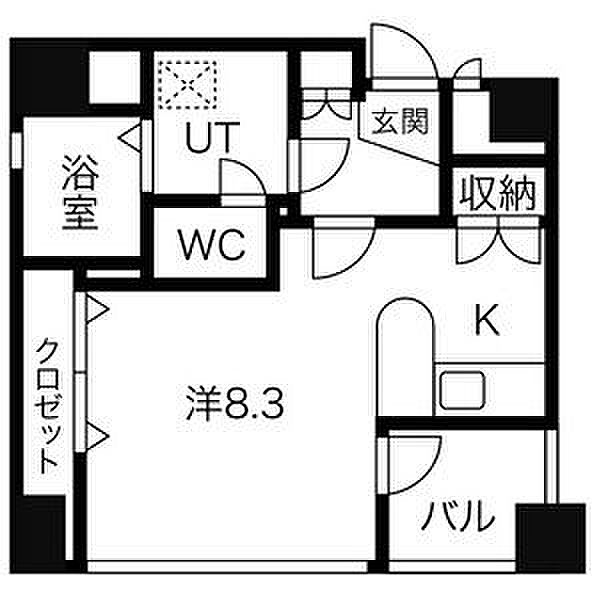 アーバンポイント新栄 601｜愛知県名古屋市中区新栄１丁目(賃貸マンション1R・6階・26.22㎡)の写真 その2