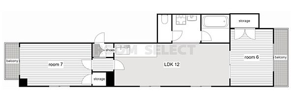 ベルシェ橘 8B｜愛知県名古屋市中区橘１丁目(賃貸マンション2LDK・8階・49.34㎡)の写真 その2