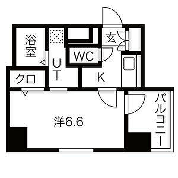 メイクス上前津III 1201｜愛知県名古屋市中区橘１丁目(賃貸マンション1K・12階・22.53㎡)の写真 その2