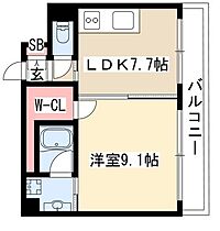 Casone asso(カゾーネアッソ) 1108 ｜ 愛知県名古屋市中区錦２丁目（賃貸マンション1LDK・11階・41.04㎡） その2