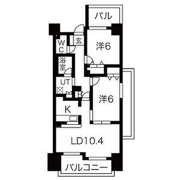 ヴィラエーデル大須 9D｜愛知県名古屋市中区大須３丁目(賃貸マンション2LDK・9階・58.78㎡)の写真 その2