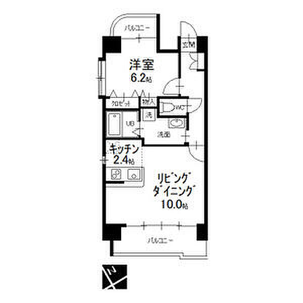 セントラルコート千代田 0305｜愛知県名古屋市中区千代田４丁目(賃貸マンション1LDK・3階・45.00㎡)の写真 その2