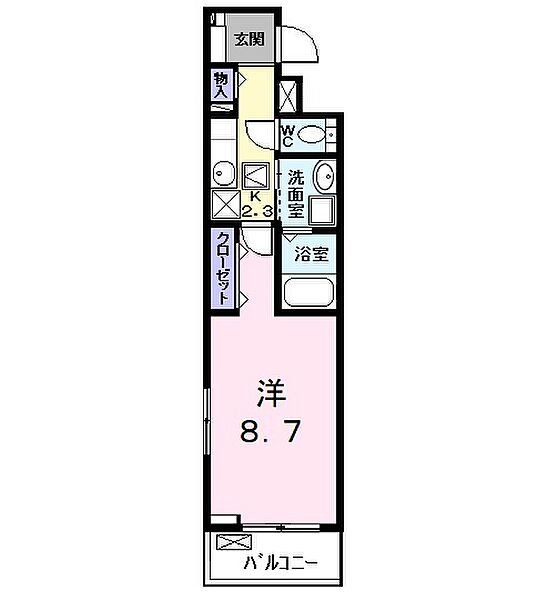 カーサ大塩 103｜愛知県名古屋市中川区大塩町１丁目(賃貸アパート1K・1階・31.21㎡)の写真 その2