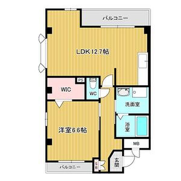 サンテラス 405｜愛知県名古屋市中川区下之一色町字宮分(賃貸マンション1LDK・4階・46.60㎡)の写真 その2