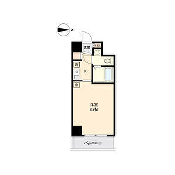 La　Douceur新栄 1409｜愛知県名古屋市中区新栄１丁目(賃貸マンション1R・14階・22.64㎡)の写真 その2