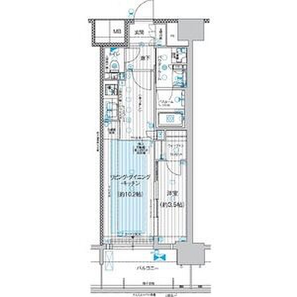 プレサンスジェネ上前津 1502｜愛知県名古屋市中区橘１丁目(賃貸マンション1LDK・15階・36.13㎡)の写真 その2