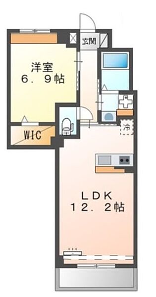 ル シェル日比野西 205｜愛知県名古屋市中川区中野本町２丁目(賃貸マンション1LDK・2階・46.59㎡)の写真 その2