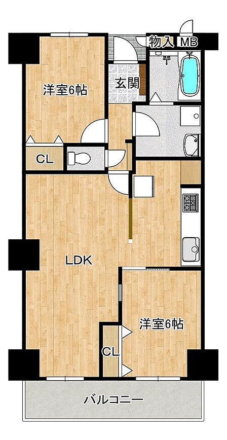 南西向きにつき日当たり良好♪明るいお住まいは家族の時間も増えそうですね!