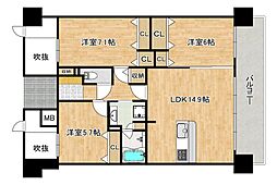 間取図画像 3LDK