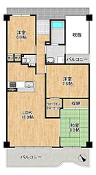 フェルティ・メイツ泉ケ丘3番館 3LDKの間取図画像