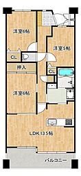 シティコーポ住之江EAST 3LDKの間取図画像