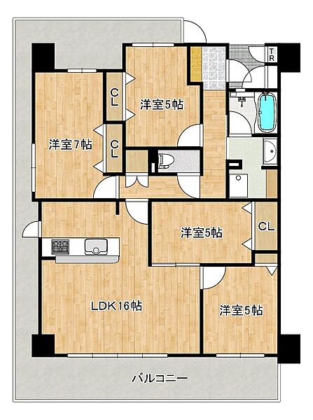 間取りを拡大表示