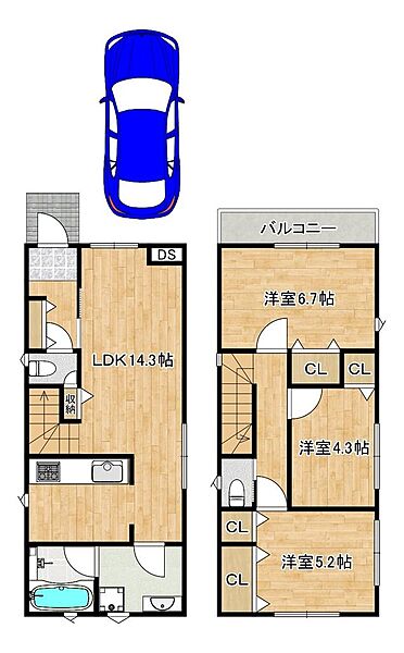 間取りを拡大表示