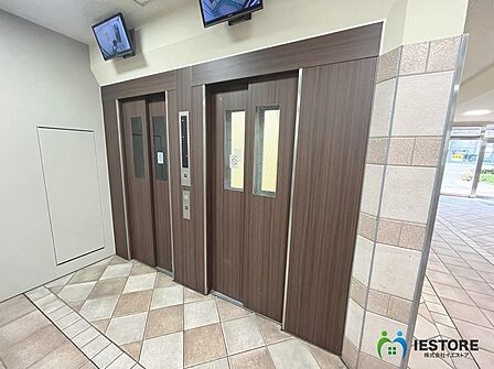 【エレベーター】荷物が多い日も楽々にお部屋に持っていけますね！