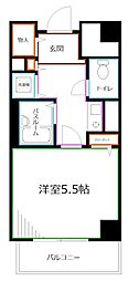 東京メトロ丸ノ内線 南阿佐ケ谷駅 徒歩5分の賃貸マンション 5階1Kの間取り
