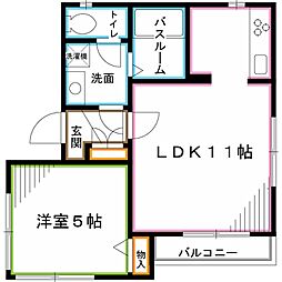 西武新宿線 井荻駅 徒歩12分の賃貸アパート 2階1LDKの間取り