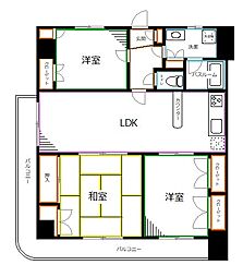 ロイヤルマリンハイム 3LDKの間取図画像