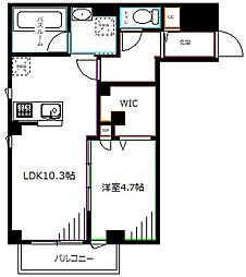 スマート・グラン荻窪 1LDKの間取図画像