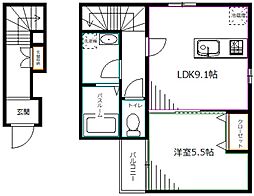 Crea Court Ogikubo Momoi 1LDKの間取図画像