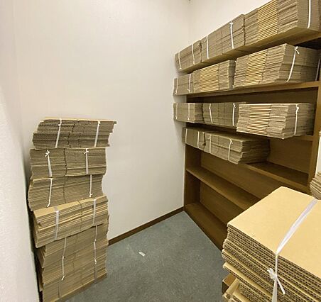 荷物は全て撤去...