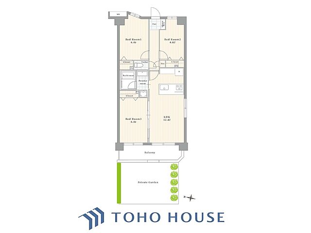 間取り アルシェ西新井 1階/-