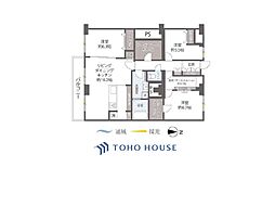新宿スカイプラザ 3SLDKの間取図画像