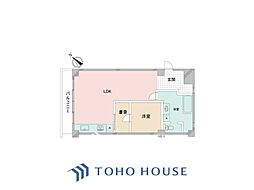 ライオンズマンション神楽坂第2 1LDKの間取図画像
