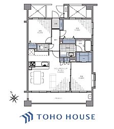 エクレールコート三鷹 3LDKの間取図画像