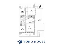 レジデンスコート世田谷桜丘 3LDKの間取図画像