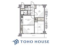 マイキャッスル大井町2 2LDKの間取図画像