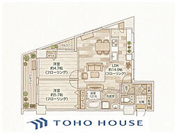 サカイリグリーンパーク北千住第7 2LDKの間取図画像