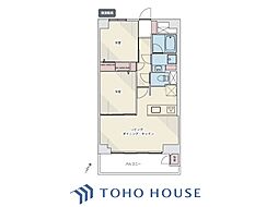 東建池袋要町マンション 2LDKの間取図画像