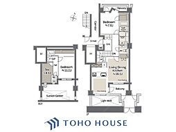 クレッセント新宿柏木 3LDKの間取図画像