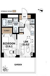 秀和高円寺レジデンス 1LDKの間取図画像