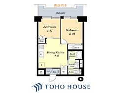 藤和護国寺コープ 2LDKの間取図画像
