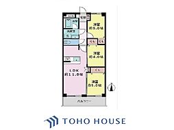 サニーコート滝野川 3LDKの間取図画像