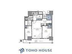 王子飛鳥山ザ・ファーストタワー&レジデンスタワー棟 2LDKの間取図画像