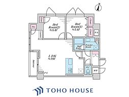 ヴェルティ中野 2LDKの間取図画像
