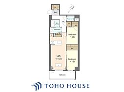 ブランズ渋谷常盤松 2LDKの間取図画像