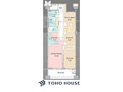 ルフォン世田谷 3LDKの間取図画像