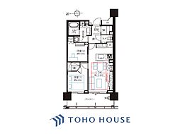 パークホームズ南麻布ザレジデンス 2LDKの間取図画像