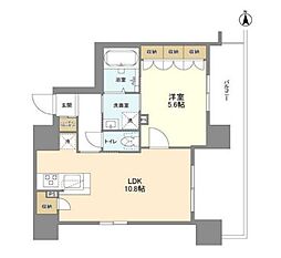 シーズンフラッツ元浅草4丁目 1LDKの間取図画像
