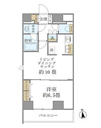 PREMIUMCUBE上野 1LDKの間取図画像