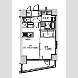 S-RESIDENCE千住大橋 1LDKの間取図画像