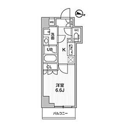 COMFORIALIV千住 1Kの間取図画像