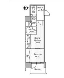 台東区元浅草4丁目マンション 1DKの間取図画像