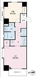 日神デュオステージ御徒町 1LDKの間取図画像